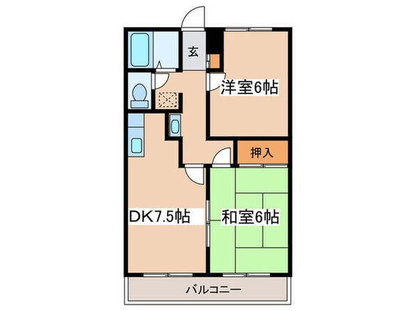 リベラルハイツの物件間取画像